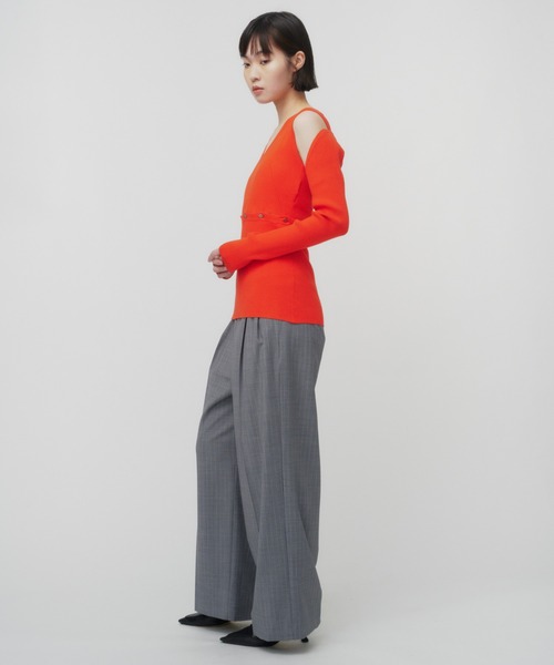 THINGS THAT MATTER(シングス ザット マター)の「MANY WAY KNIT / メニーウェイニット(ニット/セーター・レディース・グレー/レッド/ブラック・FREE)」の11枚目の写真