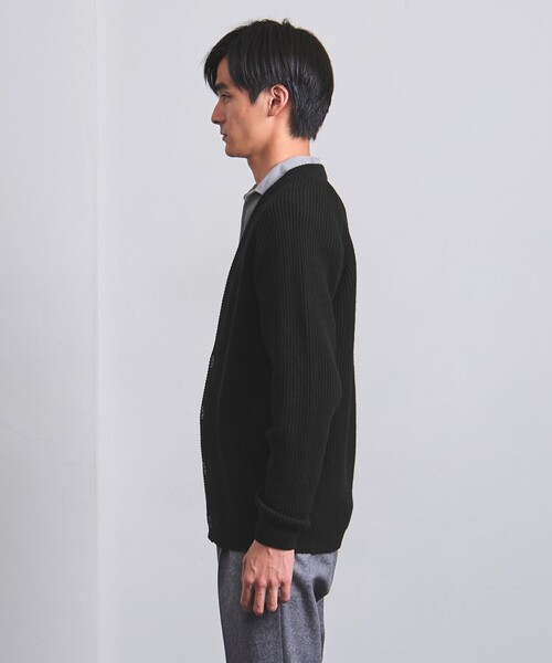 UNITED ARROWS（ユナイテッドアローズ）の「YAMAGATA アゼ カーディガン（カーディガン/ボレロ・メンズ・ナチュラル/ブラック/オリーブ・XL/M/S/L）」の11枚目の写真