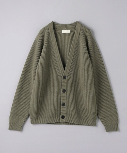 UNITED ARROWS（ユナイテッドアローズ）の「YAMAGATA アゼ カーディガン（カーディガン/ボレロ・メンズ・ナチュラル/ブラック/オリーブ・XL/M/S/L）」の13枚目の写真