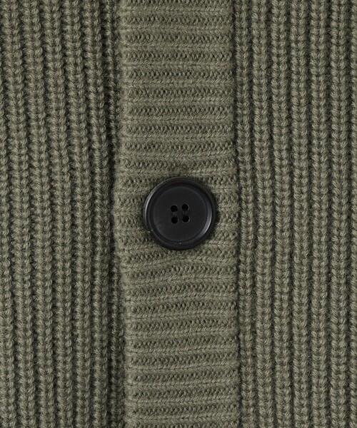 UNITED ARROWS（ユナイテッドアローズ）の「YAMAGATA アゼ カーディガン（カーディガン/ボレロ・メンズ・ナチュラル/ブラック/オリーブ・XL/M/S/L）」の17枚目の写真