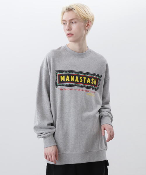 MANASTASH（マナスタッシュ）の「MANASTASH/マナスタッシュ/CiTee SWEAT FRAME LOGO/シティスウェット フレームロゴ（スウェット・メンズ・ホワイト/その他17/ブラック・L/M/S/XL）」の3枚目の写真