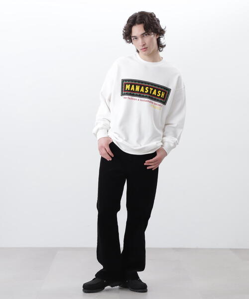 MANASTASH（マナスタッシュ）の「MANASTASH/マナスタッシュ/CiTee SWEAT FRAME LOGO/シティスウェット フレームロゴ（スウェット・メンズ・ホワイト/その他17/ブラック・L/M/S/XL）」の7枚目の写真