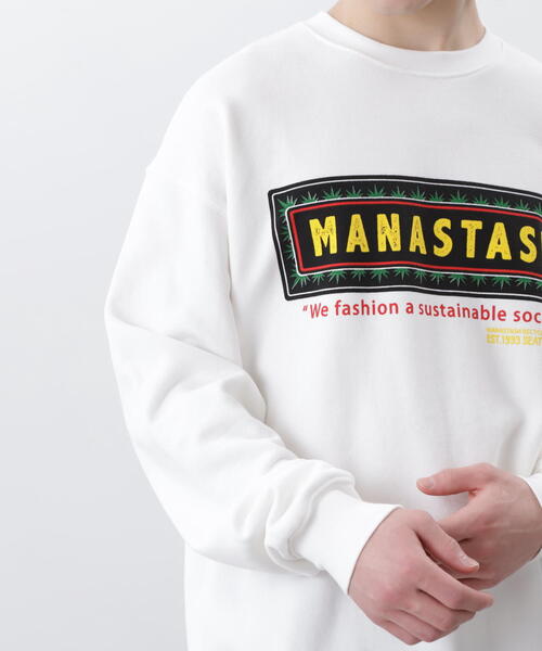 MANASTASH（マナスタッシュ）の「MANASTASH/マナスタッシュ/CiTee SWEAT FRAME LOGO/シティスウェット フレームロゴ（スウェット・メンズ・ホワイト/その他17/ブラック・L/M/S/XL）」の11枚目の写真