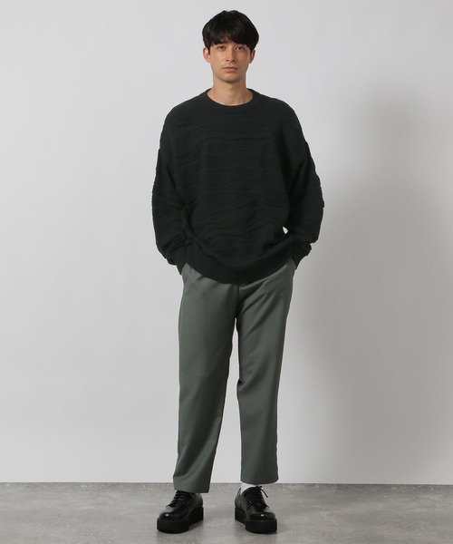 セール】3Dボーダーニットプルオーバー / 141963（ニット/セーター