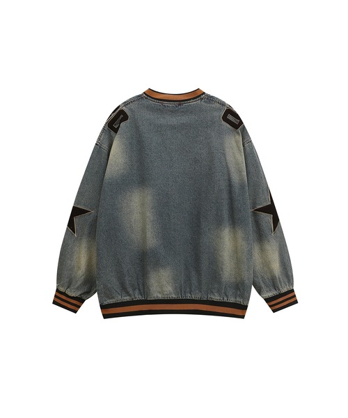 【セール】HOOK -select- 部分ウォッシュvネックデニムプルオーバー（その他トップス）｜HOOK（フック）
