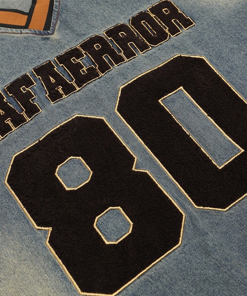 【セール】HOOK -select- 部分ウォッシュvネックデニムプルオーバー（その他トップス）｜HOOK（フック）