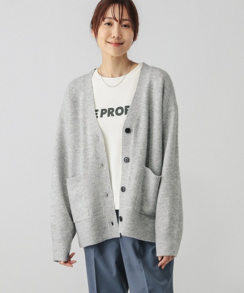 セール】フワフワHug meラメVネックカーディガン/133049