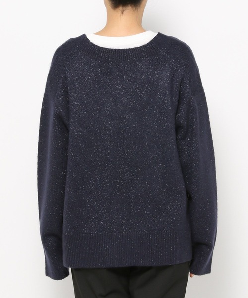 GLOBAL WORK（グローバルワーク）の「フワフワHug meラメVネック