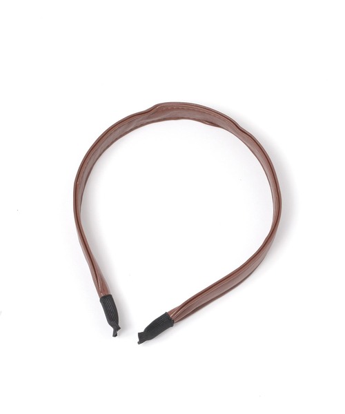 tiny tiny（ティニーティニー）の「PUカチューシャ[tiny tiny(ティニーティニー)]（カチューシャ・レディース・ベージュ/ブラウン・0）」の3枚目の写真