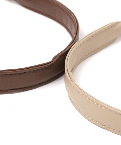 tiny tiny（ティニーティニー）の「PUカチューシャ[tiny tiny(ティニーティニー)]（カチューシャ・レディース・ベージュ/ブラウン・0）」の5枚目の写真