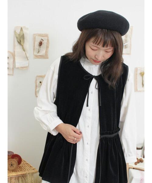 セール】透けベロア前後2WAYベスト（ベスト）｜Samansa Mos2（サマンサ