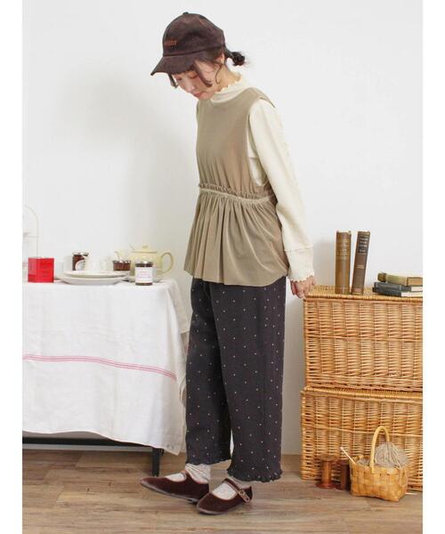 Samansa Mos2（サマンサ モスモス）の「透けベロア前後2WAYベスト