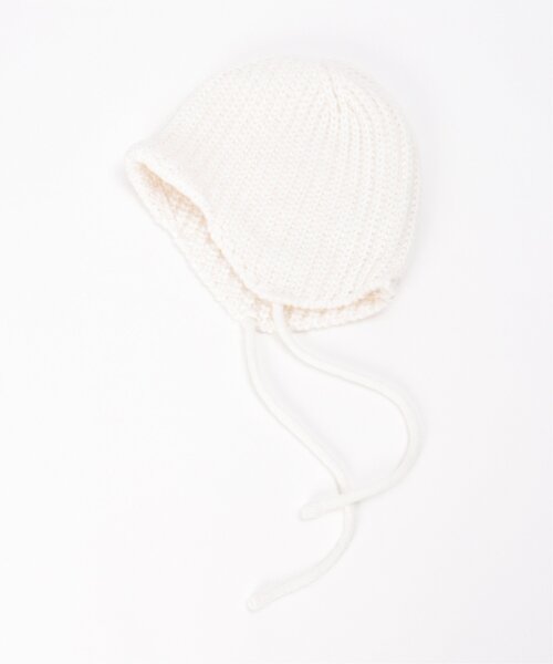 VENCEEXCHANGE（ヴァンスエクスチェンジ）の「耳付きニット帽（ニットキャップ/ビーニー・レディース・グレー/ブラック/ホワイト・FREE）」の2枚目の写真