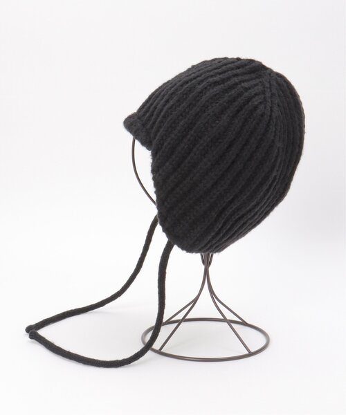 VENCEEXCHANGE（ヴァンスエクスチェンジ）の「耳付きニット帽（ニットキャップ/ビーニー・レディース・グレー/ブラック/ホワイト・FREE）」の6枚目の写真