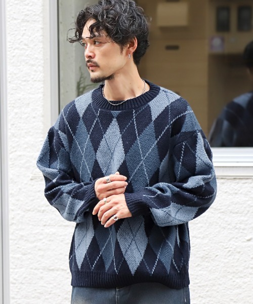 セール】総柄クルーネックニット（ニット/セーター）｜LUXSTYLE