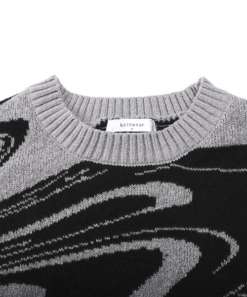 総柄クルーネックニット（ニット/セーター）｜LUXSTYLE（ラグスタイル
