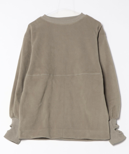 STYLEBLOCK（スタイルブロック）の「フリースボアサムホールオーバープルオーバー（Tシャツ/カットソー・レディース・オリーブ/ブラック/ブラウン/グレイッシュベージュ・M）」の3枚目の写真