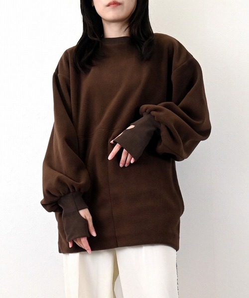 フリースボアサムホールオーバープルオーバー（Tシャツ/カットソー）｜STYLEBLOCK（スタイルブロック）