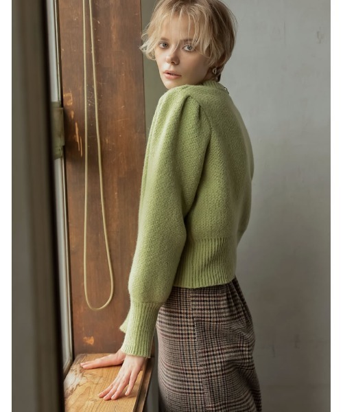 ニット セーター 「2024-25 WINTER COLLECTION」パワーショルダーソフトニットトップス レディース 2024-25 WINTER COLLECTION]パワーショルダーソフトニット