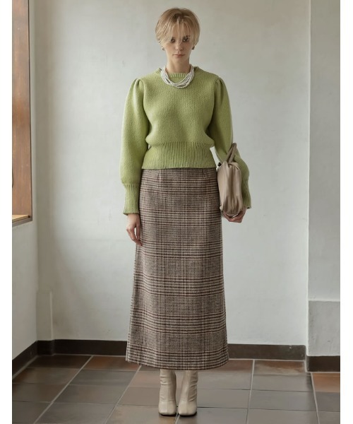 2024-25 WINTER COLLECTION]パワーショルダーソフトニット