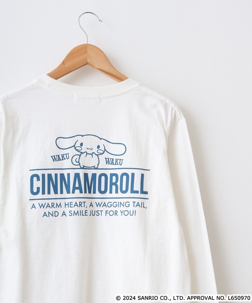 sanrio（サンリオ）の「サンリオキャラクターズ 長袖Tシャツ（Tシャツ/カットソー・メンズ・ブラック/ピンクベージュ/ホワイト系/オフホワイト/ローズ/ネイビー系/ブラック系/ネイビー/ピンク系/レッド/ホワイト/オートミール/アッシュグレー/サックスブルー/グリーン/ホワイト系1/ホワイト系2/ホワイト系3/ホワイト系4/チャコール/ブラック系1/ピンク系1/ネイビー系1/ネイビー系3/ネイビー系4/アイボリー系/アイボリー系1/ブラック系2/ライトカーキ/杢グレー・M/L/LL）」の5枚目の写真