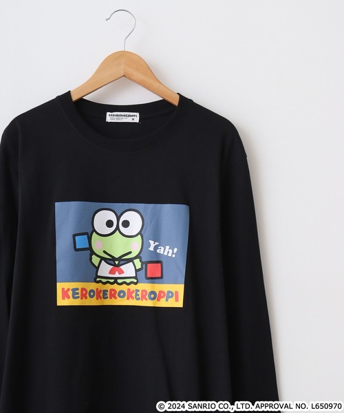 sanrio（サンリオ）の「サンリオキャラクターズ 長袖Tシャツ（Tシャツ/カットソー・メンズ・ブラック/ピンクベージュ/ホワイト系/オフホワイト/ローズ/ネイビー系/ブラック系/ネイビー/ピンク系/レッド/ホワイト/オートミール/アッシュグレー/サックスブルー/グリーン/ホワイト系1/ホワイト系2/ホワイト系3/ホワイト系4/チャコール/ブラック系1/ピンク系1/ネイビー系1/ネイビー系3/ネイビー系4/アイボリー系/アイボリー系1/ブラック系2/ライトカーキ/杢グレー・M/L/LL）」の11枚目の写真