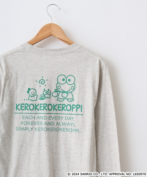 sanrio（サンリオ）の「サンリオキャラクターズ 長袖Tシャツ（Tシャツ/カットソー・メンズ・ブラック/ピンクベージュ/ホワイト系/オフホワイト/ローズ/ネイビー系/ブラック系/ネイビー/ピンク系/レッド/ホワイト/オートミール/アッシュグレー/サックスブルー/グリーン/ホワイト系1/ホワイト系2/ホワイト系3/ホワイト系4/チャコール/ブラック系1/ピンク系1/ネイビー系1/ネイビー系3/ネイビー系4/アイボリー系/アイボリー系1/ブラック系2/ライトカーキ/杢グレー・M/L/LL）」の16枚目の写真