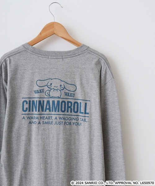 sanrio（サンリオ）の「サンリオキャラクターズ 長袖Tシャツ（Tシャツ/カットソー・メンズ・ブラック/ピンクベージュ/ホワイト系/オフホワイト/ローズ/ネイビー系/ブラック系/ネイビー/ピンク系/レッド/ホワイト/オートミール/アッシュグレー/サックスブルー/グリーン/ホワイト系1/ホワイト系2/ホワイト系3/ホワイト系4/チャコール/ブラック系1/ピンク系1/ネイビー系1/ネイビー系3/ネイビー系4/アイボリー系/アイボリー系1/ブラック系2/ライトカーキ/杢グレー・M/L/LL）」の13枚目の写真