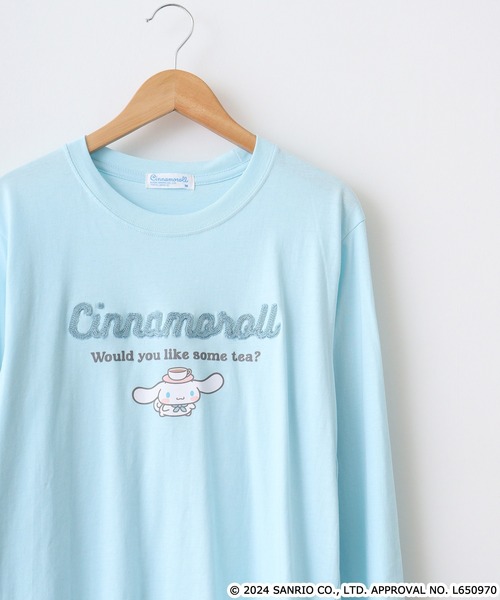 sanrio（サンリオ）の「サンリオキャラクターズ 長袖Tシャツ（Tシャツ/カットソー・メンズ・ブラック/ピンクベージュ/ホワイト系/オフホワイト/ローズ/ネイビー系/ブラック系/ネイビー/ピンク系/レッド/ホワイト/オートミール/アッシュグレー/サックスブルー/グリーン/ホワイト系1/ホワイト系2/ホワイト系3/ホワイト系4/チャコール/ブラック系1/ピンク系1/ネイビー系1/ネイビー系3/ネイビー系4/アイボリー系/アイボリー系1/ブラック系2/ライトカーキ/杢グレー・M/L/LL）」の21枚目の写真