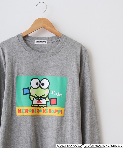 sanrio（サンリオ）の「サンリオキャラクターズ 長袖Tシャツ（Tシャツ/カットソー・メンズ・ブラック/ピンクベージュ/ホワイト系/オフホワイト/ローズ/ネイビー系/ブラック系/ネイビー/ピンク系/レッド/ホワイト/オートミール/アッシュグレー/サックスブルー/グリーン/ホワイト系1/ホワイト系2/ホワイト系3/ホワイト系4/チャコール/ブラック系1/ピンク系1/ネイビー系1/ネイビー系3/ネイビー系4/アイボリー系/アイボリー系1/ブラック系2/ライトカーキ/杢グレー・M/L/LL）」の12枚目の写真