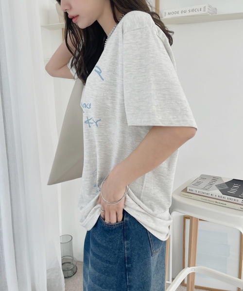 Ada.（エイダ）の「落書き プリント 半袖Ｔシャツ（Tシャツ/カットソー・レディース・ホワイト/オートミール・FREE）」の14枚目の写真