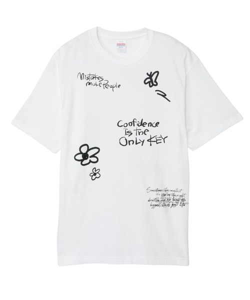 Ada.（エイダ）の「落書き プリント 半袖Ｔシャツ（Tシャツ/カットソー・レディース・ホワイト/オートミール・FREE）」の19枚目の写真