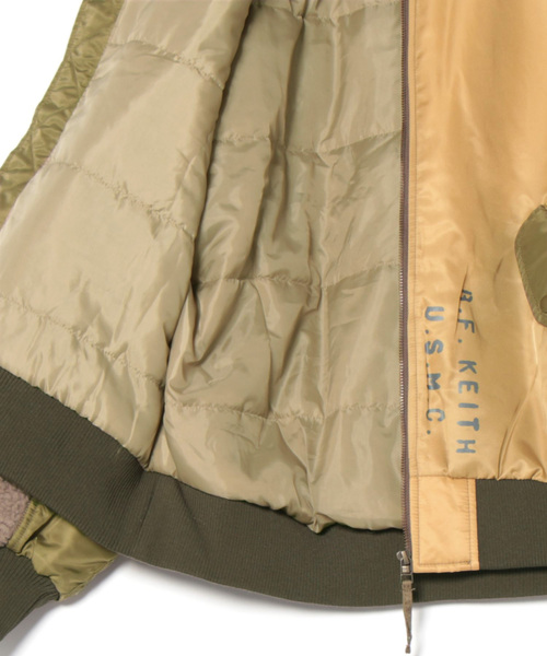 CUBE SUGAR(キューブシュガー)の「CUBE SUGAR/キューブシュガー ナイロンリメイク風Big MA-1(MA-1・レディース・その他1・FREE)」の3枚目の写真