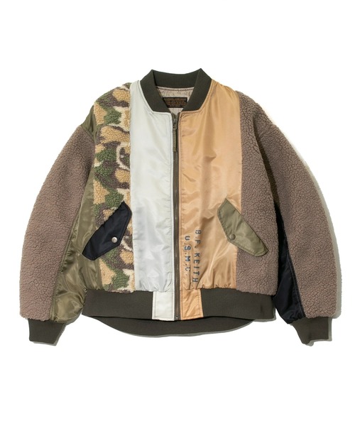 CUBE SUGAR(キューブシュガー)の「CUBE SUGAR/キューブシュガー ナイロンリメイク風Big MA-1(MA-1・レディース・その他1・FREE)」の9枚目の写真