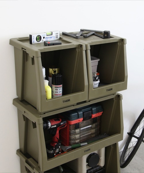 Detail(ディテール)の「THOR ソー Lid For Shelf Container 20L リッドフォーシェルフコンテナー20L(収納グッズ・メンズ・ブラック/ライトグレー/オリーブ/ダークグレー/ホワイト・FREE)」の17枚目の写真