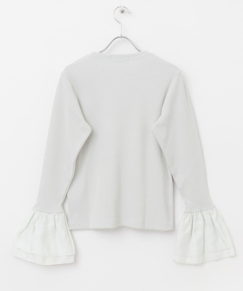 URBAN RESEARCH ROSSO WOMEN(アーバンリサーチ ロッソ)の「フレアスリーブドッキングプルオーバー(Tシャツ/カットソー・レディース・グレー/ブラック・FREE)」の19枚目の写真