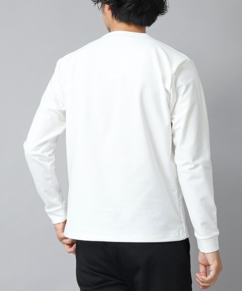NOLLEY’S（ノーリーズ）の「【ACTIVE SECT】《限定展開 / ストレッチ / 保温》HEAT EFFECT 裏起毛ロンT（スウェット・メンズ・ホワイト/ブラック・S/M/L/XL）」の10枚目の写真