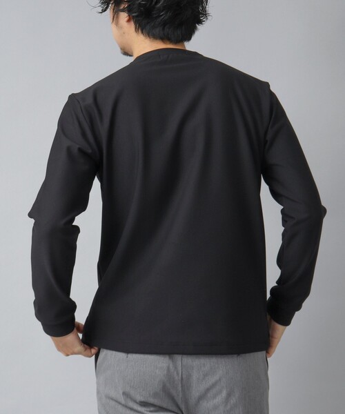NOLLEY’S（ノーリーズ）の「【ACTIVE SECT】《限定展開 / ストレッチ / 保温》HEAT EFFECT 裏起毛ロンT（スウェット・メンズ・ホワイト/ブラック・S/M/L/XL）」の20枚目の写真