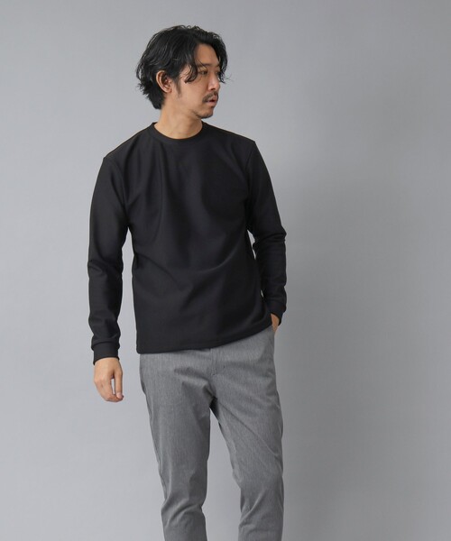 NOLLEY’S（ノーリーズ）の「【ACTIVE SECT】《限定展開 / ストレッチ / 保温》HEAT EFFECT 裏起毛ロンT（スウェット・メンズ・ホワイト/ブラック・S/M/L/XL）」の15枚目の写真