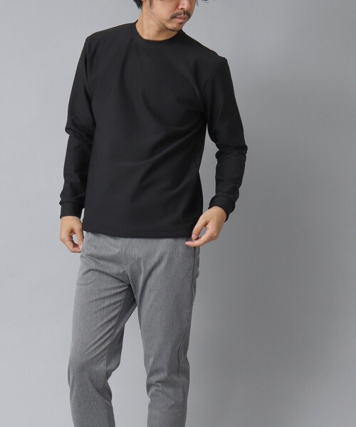 NOLLEY’S（ノーリーズ）の「【ACTIVE SECT】《限定展開 / ストレッチ / 保温》HEAT EFFECT 裏起毛ロンT（スウェット・メンズ・ホワイト/ブラック・S/M/L/XL）」の14枚目の写真