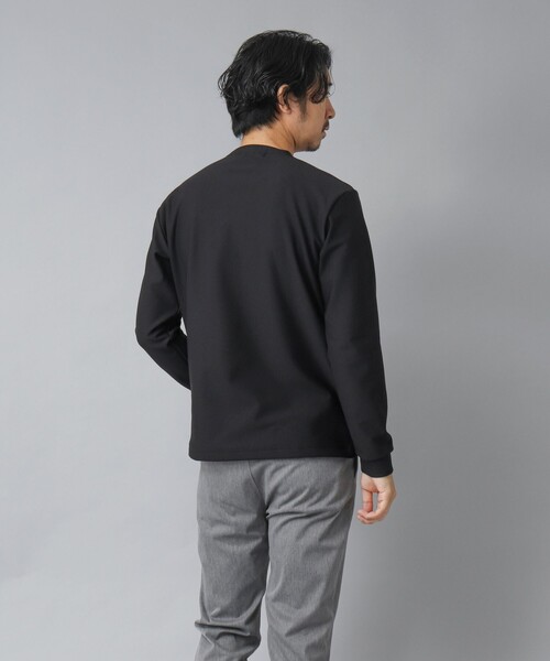 NOLLEY’S（ノーリーズ）の「【ACTIVE SECT】《限定展開 / ストレッチ / 保温》HEAT EFFECT 裏起毛ロンT（スウェット・メンズ・ホワイト/ブラック・S/M/L/XL）」の11枚目の写真