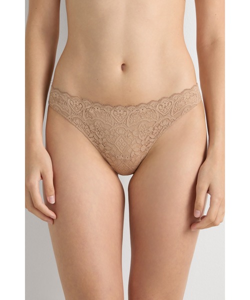 INTIMISSIMI ブラジャー　レースショーツ　セット セール】レース＆マイクロファイバー ブラジリアン（ショーツ