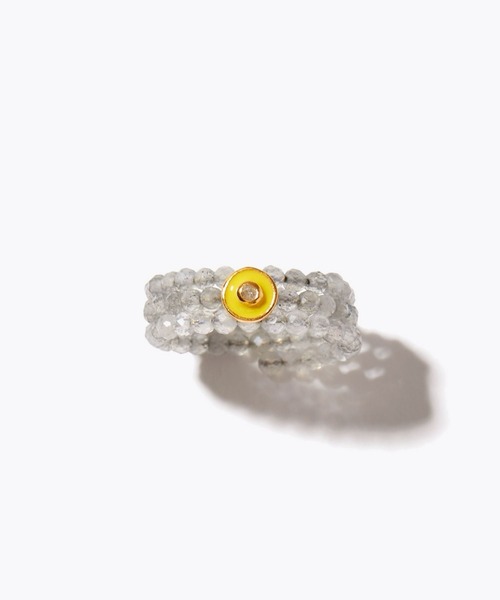 [amulette] 「月と太陽の力で信念を貫く」ラブラドライト ダイヤモンド スパイラル リング（リング）｜ARTIDA OUD（アルティーダウード）