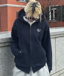 That's life（ザッツライフ）の「HEAVY WEIGHT 12.7oz LOGO ZIP HOODIE 長袖 パーカー 春服 秋服 冬服 ジップパーカー ダブルジップ ヘビーウェイト 肉厚生地 ユニセックス トップス 裏パイル（パーカー）」