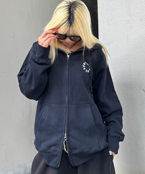 HEAVY WEIGHT 12.7oz CIRCLE LOGO ZIP HOODIE 長袖 パーカー 秋服 冬服