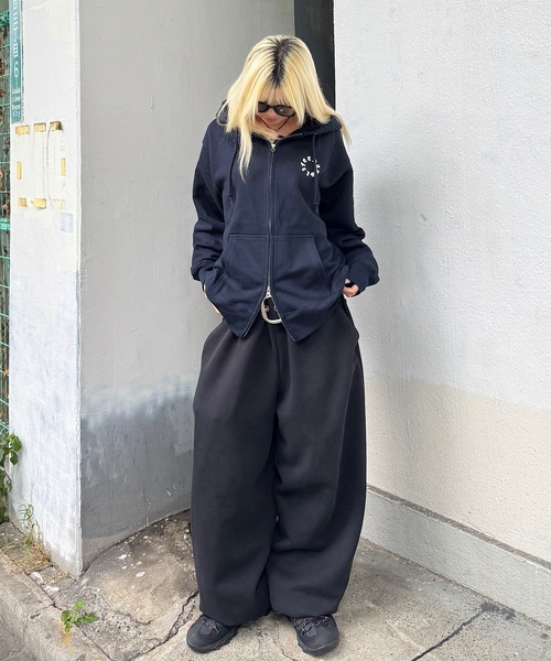 HEAVY WEIGHT 12.7oz CIRCLE LOGO ZIP HOODIE 長袖 パーカー 秋服 冬服