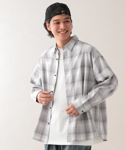 RAGEBLUE（レイジブルー）の「アソートチェックオーバーサイズシャツ