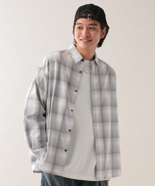 RAGEBLUE（レイジブルー）の「アソートチェックオーバーサイズシャツ（シャツ/ブラウス・メンズ・ブラック系その他/ホワイト系その他2/ホワイト系その他4/ブルー系その他/ピンク系その他/ブラウン系その他7/ブラウン系その他/ホワイト系その他7・SMALL/MEDIUM/LARGE）」の10枚目の写真