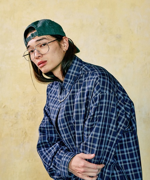 RAGEBLUE（レイジブルー）の「アソートチェックオーバーサイズシャツ（シャツ/ブラウス・メンズ・ブラック系その他/ホワイト系その他2/ホワイト系その他4/ブルー系その他/ピンク系その他/ブラウン系その他7/ブラウン系その他/ホワイト系その他7・SMALL/MEDIUM/LARGE）」の20枚目の写真