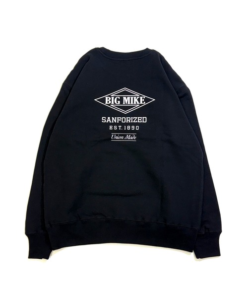 BIG MIKE（ビッグマイク）の「BIG MIKE ビックマイク/ 新ベーシックロゴ バックプリント 裏パイル クルーネックスウェット // 102518806（スウェット・メンズ・アッシュ/ヘザーグレー/ブラック/ネイビー・LARGE/X-LARGE/MEDIUM）」の13枚目の写真